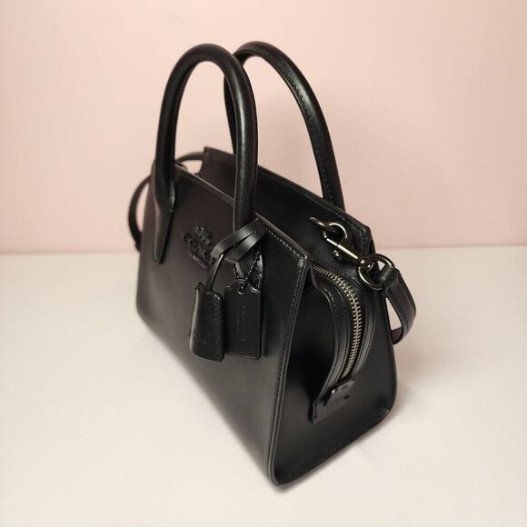 NWT COACH CP081 Andrea Carryall Shoulder Bag Black V2 - Picture 4 of 7